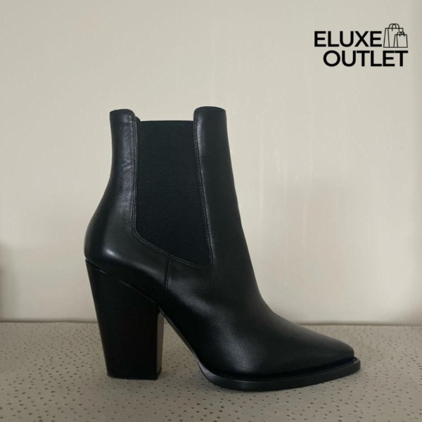 Theo Chelsea Booties aus glattem Leder 9.5cm