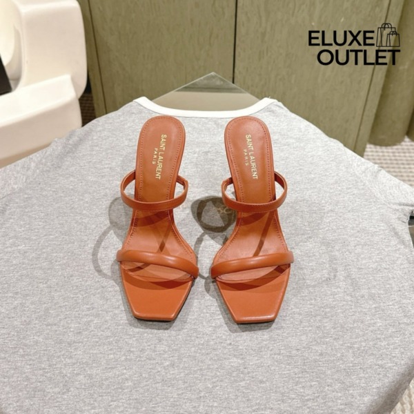 Opyum Slingback Sandalen aus pflanzlich gegerbtem Leder 8.5cm
