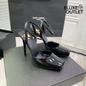 La Scandale Sandalen aus Lackleder 11cm
