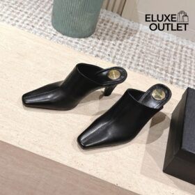 Jill Mules aus glattem Leder 9.5cm