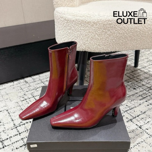 Jill Stiefeletten aus glattem Leder 9.5cm