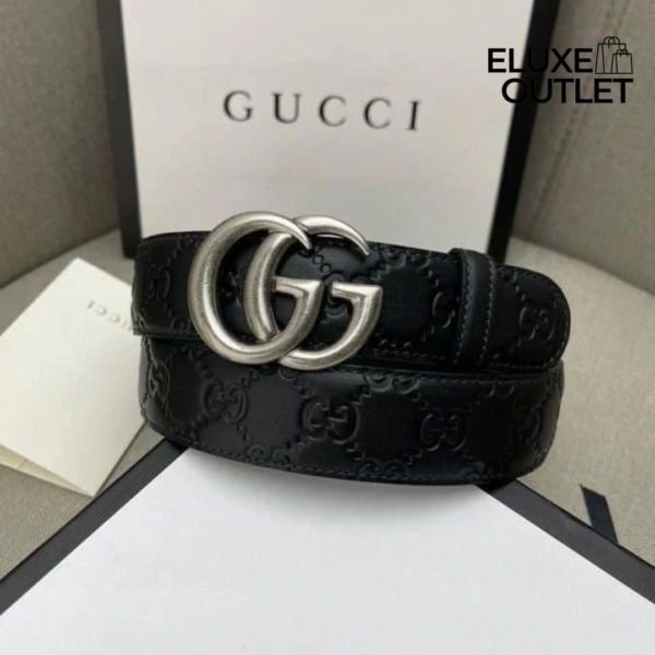 GG Milano Gürtel Schwarz  3cm