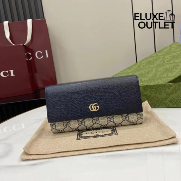 Zweifarbige Continental-Geldbörse 19cm