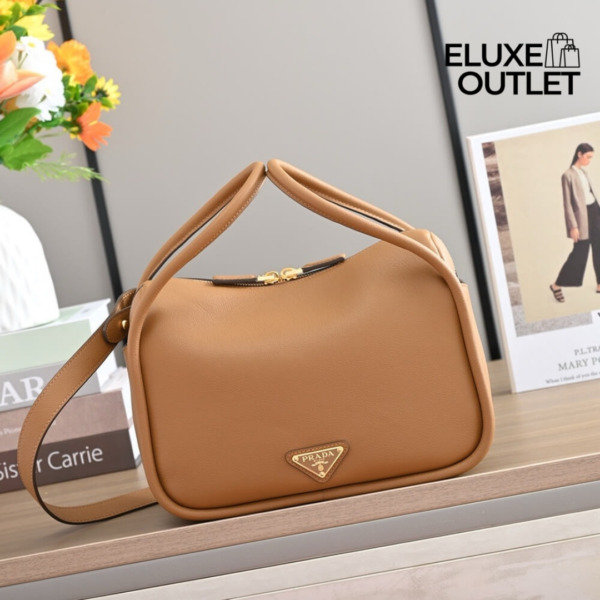 Darling Lederhandtasche in Karamell 18cm