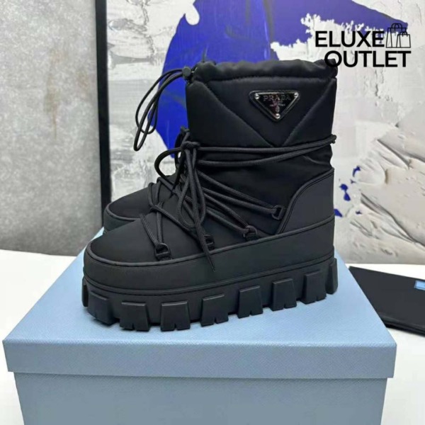 Après-Ski-Stiefel aus Re-Nylon-Gabardine