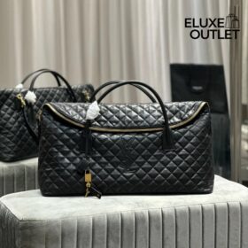 ES Giant Travel Bag aus gestepptem Leder 56cm