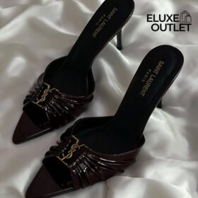 Babylone Mules aus glattem Leder 9cm