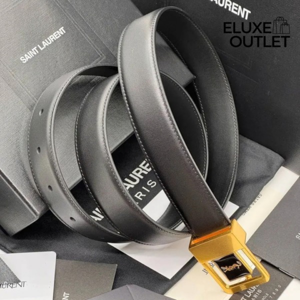 LA 66 Buckle Gürtel aus lackiertem Leder 3cm
