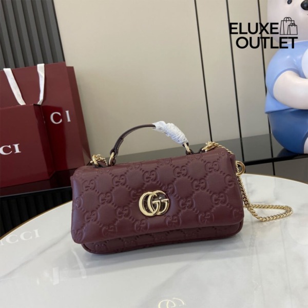 Henkeltasche mit hellgoldfarbener Schmuckverzierung 21.1cm