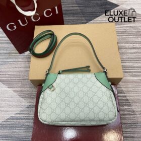 GG Emblem Tasche Salbeigrün 24.5cm