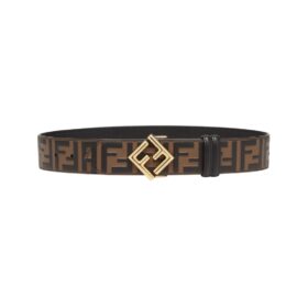 Beidseitiger Gürtel aus braunem Leder 4cm