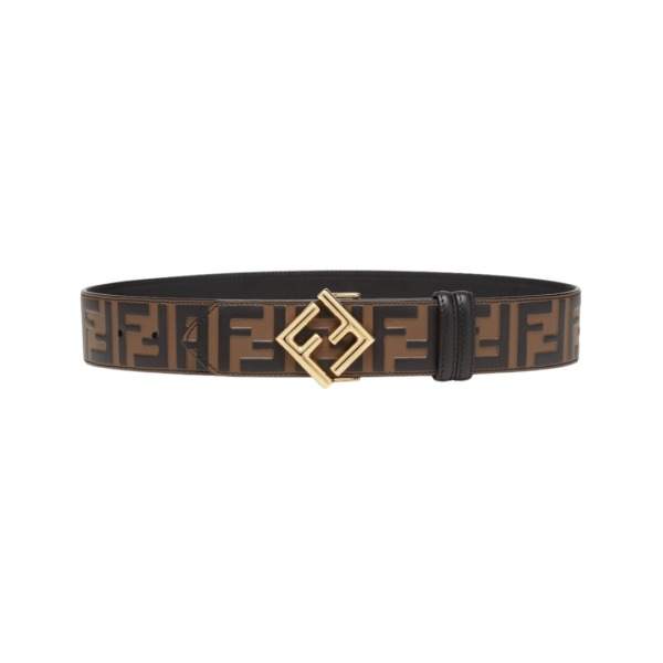Beidseitiger Gürtel aus braunem Leder 4cm