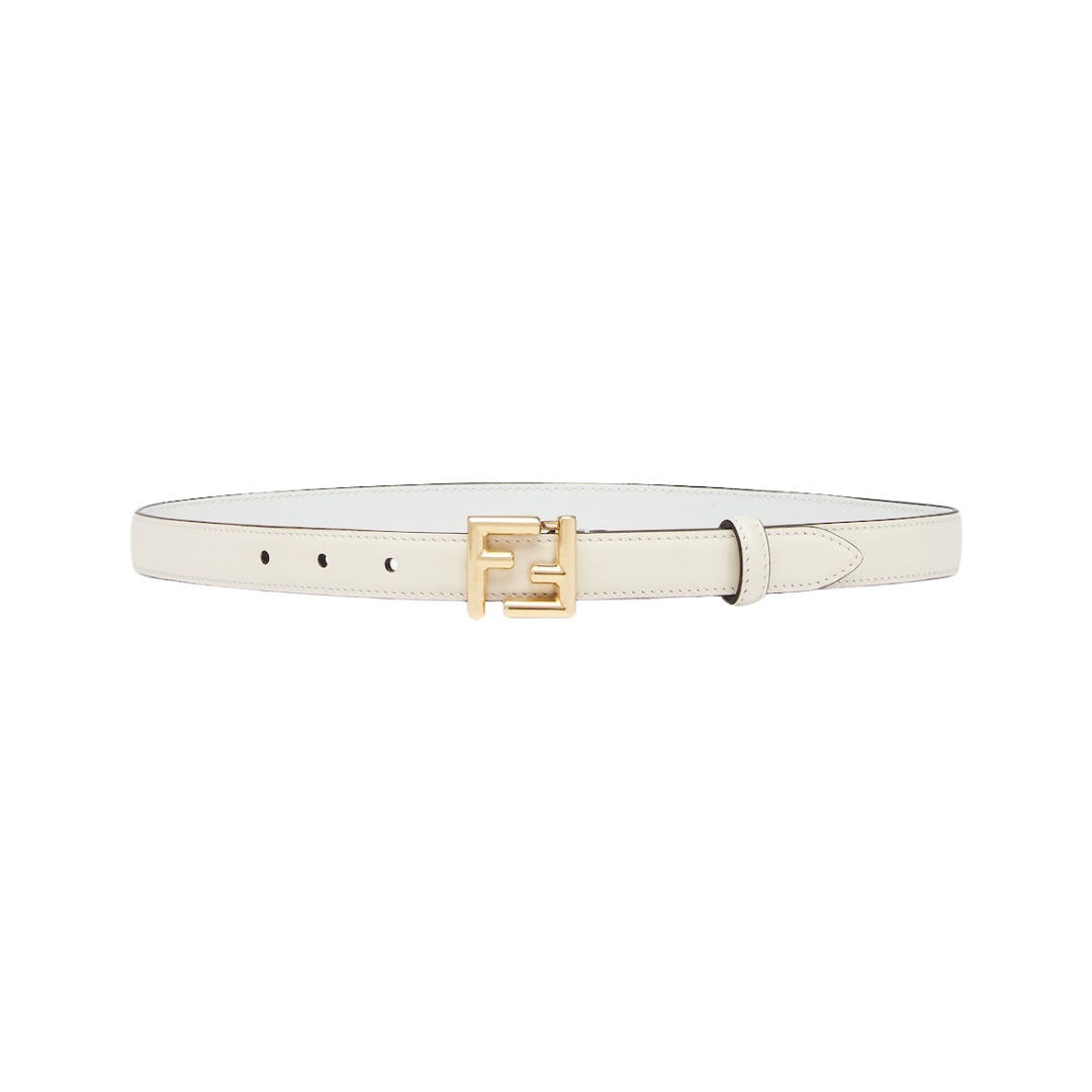 Riemen aus weißem Leder 2cm