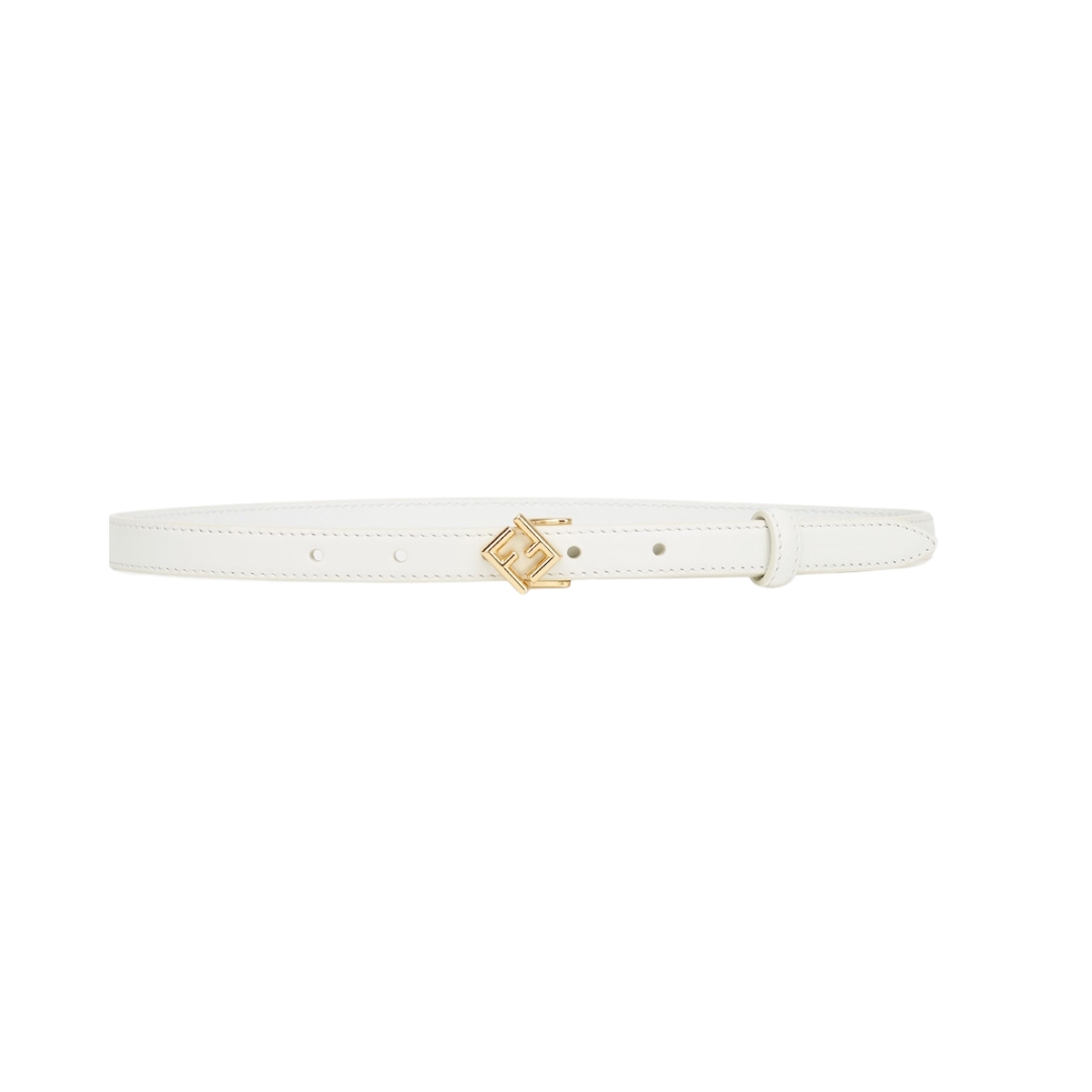 Riemen aus weißem Leder 1.5cm