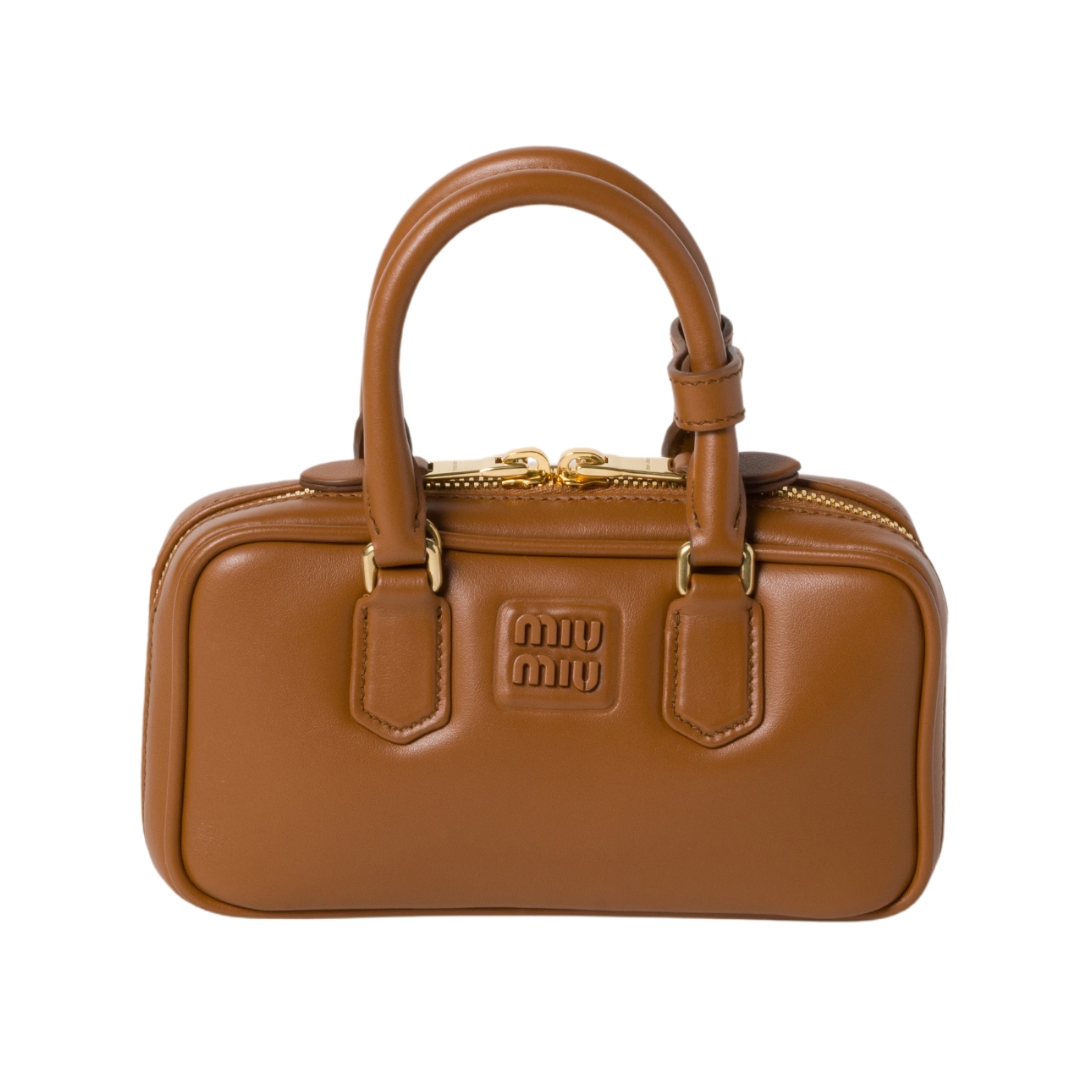 Arcadie-Leder-Mini Cognac 10cm