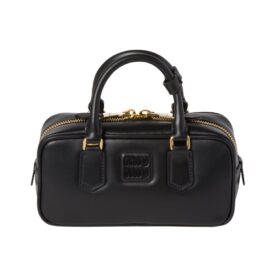 Arcadie-Leder-Mini Schwarz  10.5cm