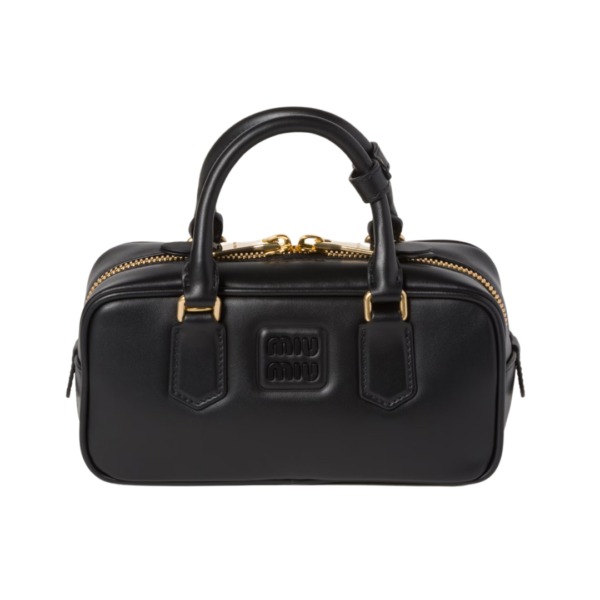 Arcadie-Leder-Mini Schwarz  10.5cm