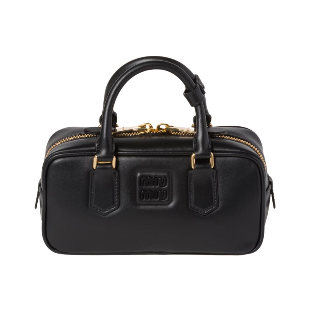 Arcadie-Leder-Mini Schwarz  10.5cm
