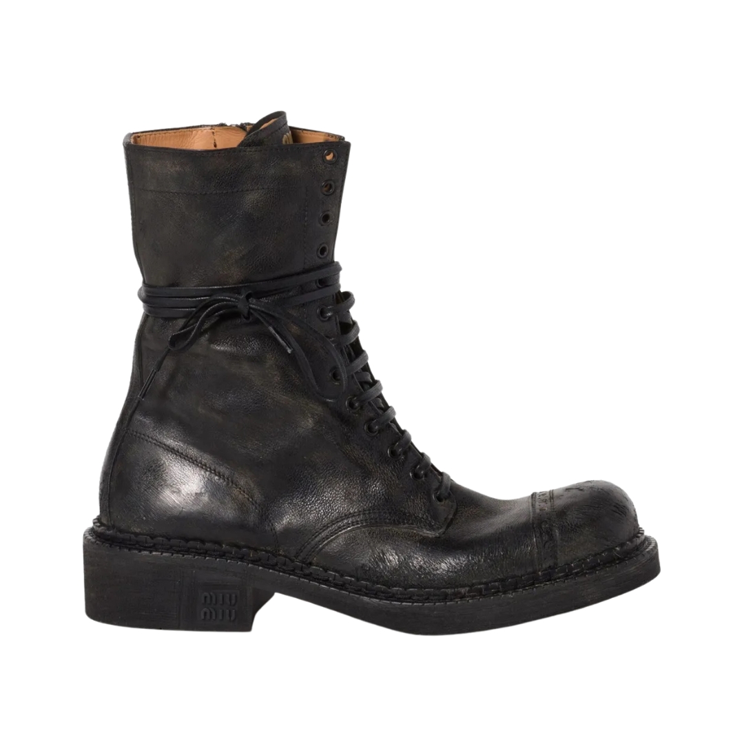 Schnürleder Schwarz 3.5cm