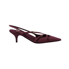 Lackleder-Slingbacks mit Schnallen 5.5cm