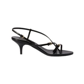 Lackleder mit Schnallen Schwarz 5.5cm