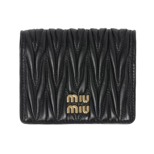 Matelassé-Nappa-Leder Schwarz 7.8cm