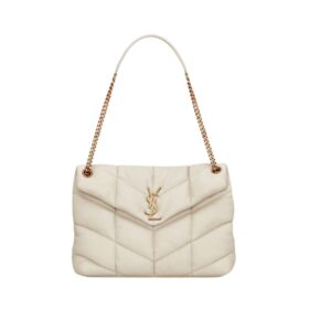 Puffer Medium aus Nappaleder 35cm