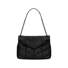 Puffer Medium aus Nappaleder 35cm