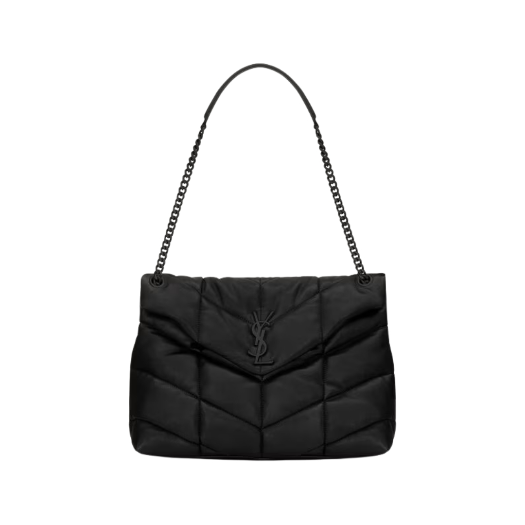 Puffer Medium aus Nappaleder 35cm