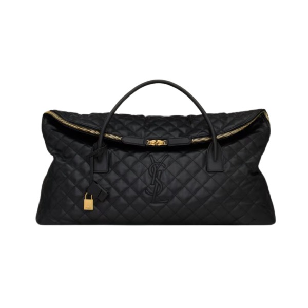 ES Giant Travel Bag aus gestepptem Leder 56cm