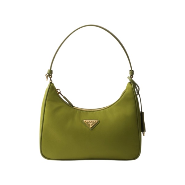 Re-Nylon- und Saffiano Efeugrün 17cm