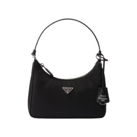 Die schwarze Re-Nylon- und Saffiano 17cm