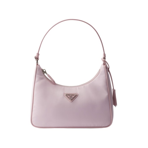 Re-Nylon- und Saffiano in Alabasterrosa 17cm