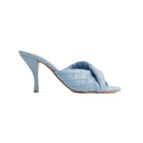 Leder-Mule in Eis 8cm