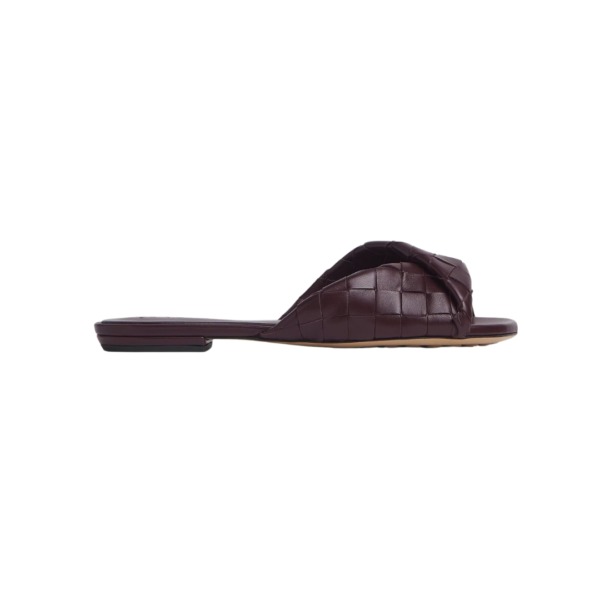 Flache Pantolette Dunkler Barolo