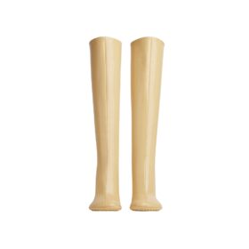 Leder-Kniestiefel mit Gummisohle 9cm