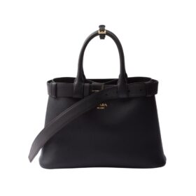 Buckle kleine Lederhandtasche mit Gürtel 23cm
