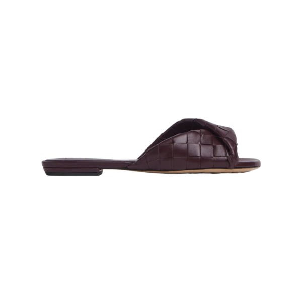 Flache Pantolette Dunkler Barolo