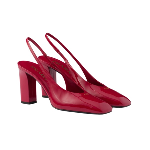 Lackleder Slingback-Pumps 8.5cm
