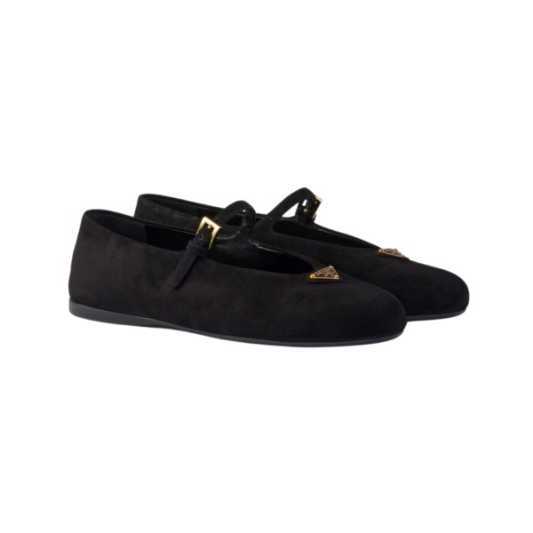 Wildleder-Ballerinas
