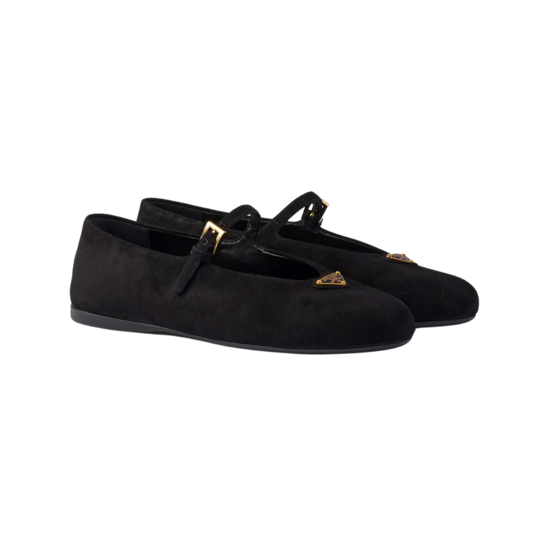 Wildleder-Ballerinas