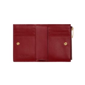 Leder-Geldbörse in Madderbraun 11.5cm
