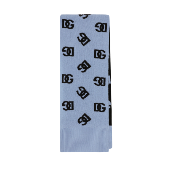 Wollschal mit Jacquard-DG-Logo