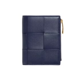 Intreccio zweifarbige Nappa-Leder-Geldbörse in Duke 11.5cm