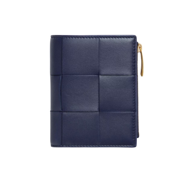 Intreccio zweifarbige Nappa-Leder-Geldbörse in Duke 11.5cm