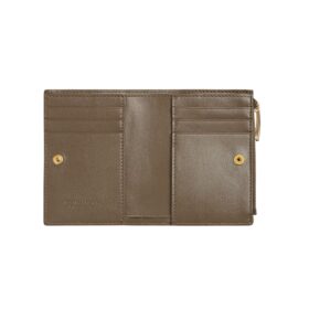 Leder-Geldbörse in Tannenzapfen 11.5cm