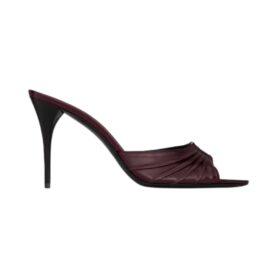 Babylone Mules aus glattem Leder 9cm