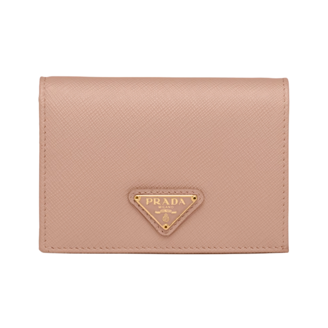 Kleine Saffiano-Leder-Geldbörse 11.2cm