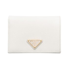 Kleine Saffiano-Leder  in Weiß 11.2cm