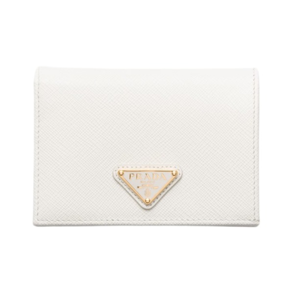 Kleine Saffiano-Leder  in Weiß 11.2cm